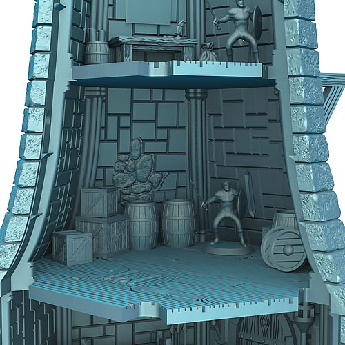 Floor 2 with optional furnishings (supplied)