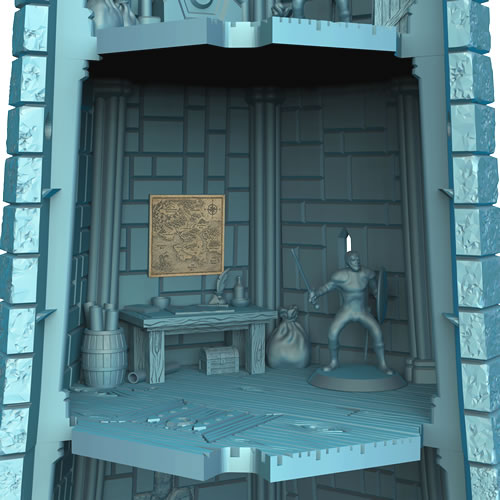 Floor 3 with optional furnishings (supplied)
