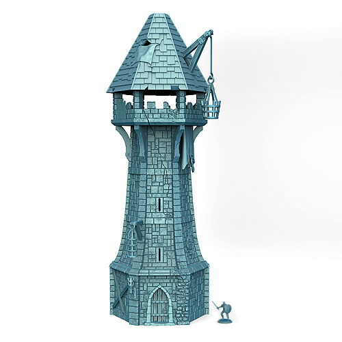 524mm tall approx - 28 / 32mm tabletop scale