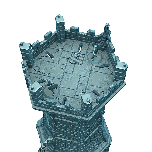 Removable roof reveals fully playable top floor