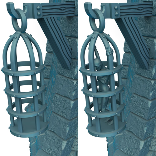 The tower’s gibbet, supplied vacant or occupied